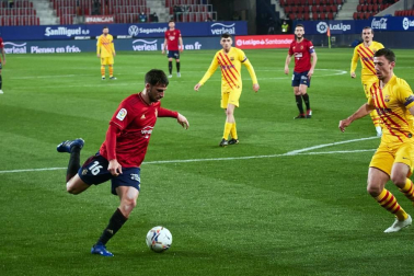Imágenes del partido entre Osasuna y Barcelona disputado en El Sadar.