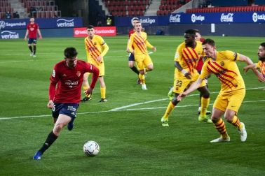 Imágenes del partido entre Osasuna y Barcelona disputado en El Sadar.