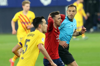 Imágenes del partido entre Osasuna y Barcelona disputado en El Sadar.