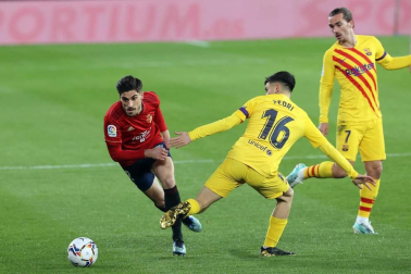 Imágenes del partido entre Osasuna y Barcelona disputado en El Sadar.
