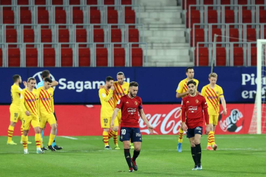 Imágenes del partido entre Osasuna y Barcelona disputado en El Sadar.
