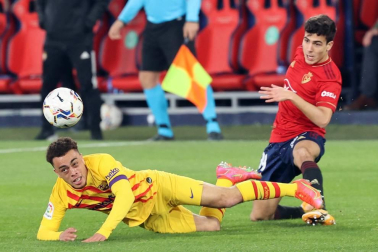 Imágenes del partido entre Osasuna y Barcelona disputado en El Sadar.