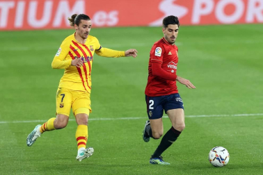 Imágenes del partido entre Osasuna y Barcelona disputado en El Sadar.