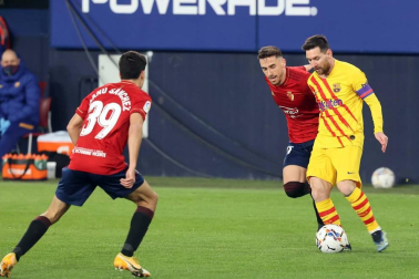 Imágenes del partido entre Osasuna y Barcelona disputado en El Sadar.