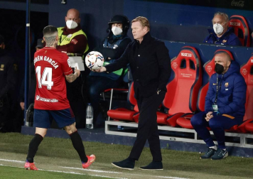 Imágenes del partido entre Osasuna y Barcelona disputado en El Sadar.