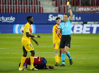 Imágenes del partido entre Osasuna y Barcelona disputado en El Sadar.