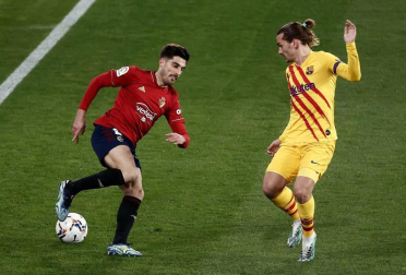 Imágenes del partido entre Osasuna y Barcelona disputado en El Sadar.