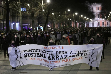 Las instituciones y diferentes colectivos de Navarra han organizado este lunes, 8 de marzo, diferentes actos para celebrar el Día Internacional de la Mujer.