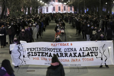Las instituciones y diferentes colectivos de Navarra han organizado este lunes, 8 de marzo, diferentes actos para celebrar el Día Internacional de la Mujer.