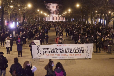 Las instituciones y diferentes colectivos de Navarra han organizado este lunes, 8 de marzo, diferentes actos para celebrar el Día Internacional de la Mujer.