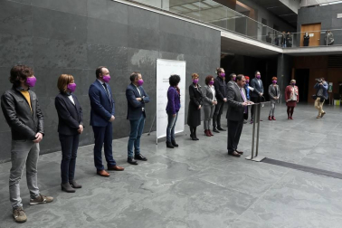 Las instituciones y diferentes colectivos de Navarra han organizado este lunes, 8 de marzo, diferentes actos para celebrar el Día Internacional de la Mujer.