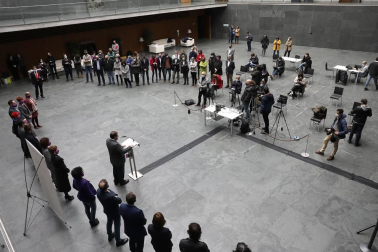Las instituciones y diferentes colectivos de Navarra han organizado este lunes, 8 de marzo, diferentes actos para celebrar el Día Internacional de la Mujer.