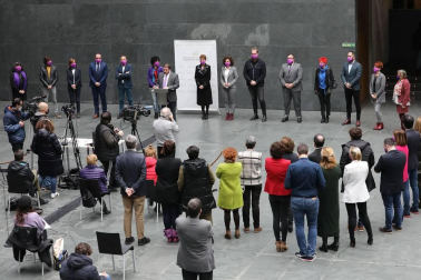 Las instituciones y diferentes colectivos de Navarra han organizado este lunes, 8 de marzo, diferentes actos para celebrar el Día Internacional de la Mujer.