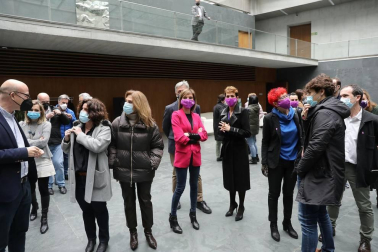 Las instituciones y diferentes colectivos de Navarra han organizado este lunes, 8 de marzo, diferentes actos para celebrar el Día Internacional de la Mujer.