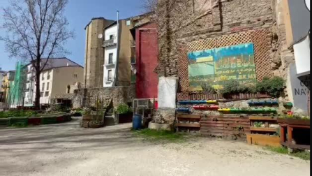 Huerto urbano del rincón de la Pellejería (Pamplona)