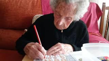 La abuela de Navarra, de 110 años, aún no sabe cuándo le pondrán la vacuna