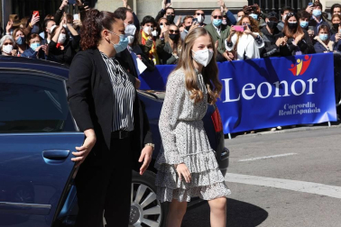 La Princesa Leonor se estrena en el Instituto Cervantes con su primer acto en solitario