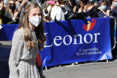La Princesa Leonor se estrena en el Instituto Cervantes con su primer acto en solitario