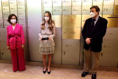 La Princesa Leonor se estrena en el Instituto Cervantes con su primer acto en solitario