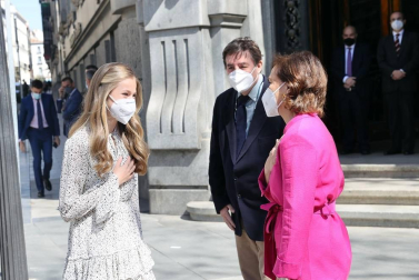 La Princesa Leonor se estrena en el Instituto Cervantes con su primer acto en solitario