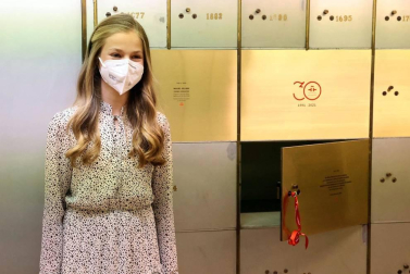 La Princesa Leonor se estrena en el Instituto Cervantes con su primer acto en solitario