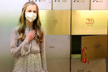 La Princesa Leonor se estrena en el Instituto Cervantes con su primer acto en solitario