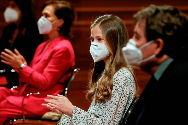 La Princesa Leonor se estrena en el Instituto Cervantes con su primer acto en solitario