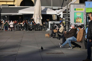 Calor y temperaturas agradables en los primeros día de la primavera en Pamplona.