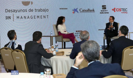 El empresario navarro Antonio Catalán, presidente de AC Hoteles by Marriott, participó en la primera cita organizada por Diario de Navarra y celebrada el 23 de marzo en el hotel Tres Reyes de Pamplona.
