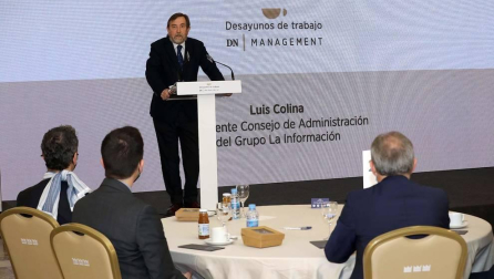 El empresario navarro Antonio Catalán, presidente de AC Hoteles by Marriott, participó en la primera cita organizada por Diario de Navarra y celebrada el 23 de marzo en el hotel Tres Reyes de Pamplona.