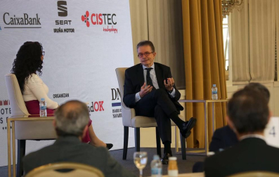 El empresario navarro Antonio Catalán, presidente de AC Hoteles by Marriott, participó en la primera cita organizada por Diario de Navarra y celebrada el 23 de marzo en el hotel Tres Reyes de Pamplona.