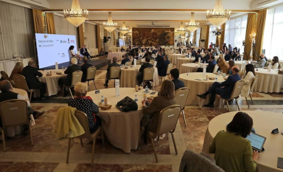 El empresario navarro Antonio Catalán, presidente de AC Hoteles by Marriott, participó en la primera cita organizada por Diario de Navarra y celebrada el 23 de marzo en el hotel Tres Reyes de Pamplona.