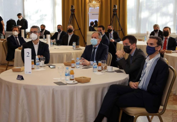 El empresario navarro Antonio Catalán, presidente de AC Hoteles by Marriott, participó en la primera cita organizada por Diario de Navarra y celebrada el 23 de marzo en el hotel Tres Reyes de Pamplona.
