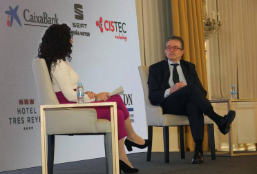 El empresario navarro Antonio Catalán, presidente de AC Hoteles by Marriott, participó en la primera cita organizada por Diario de Navarra y celebrada el 23 de marzo en el hotel Tres Reyes de Pamplona.