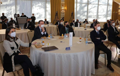 El empresario navarro Antonio Catalán, presidente de AC Hoteles by Marriott, participó en la primera cita organizada por Diario de Navarra y celebrada el 23 de marzo en el hotel Tres Reyes de Pamplona.