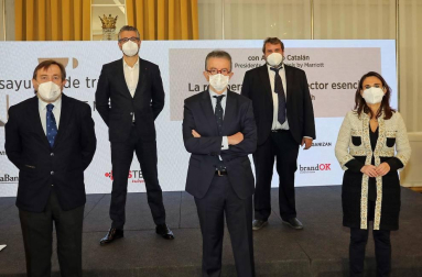 El empresario navarro Antonio Catalán, presidente de AC Hoteles by Marriott, participó en la primera cita organizada por Diario de Navarra y celebrada el 23 de marzo en el hotel Tres Reyes de Pamplona.