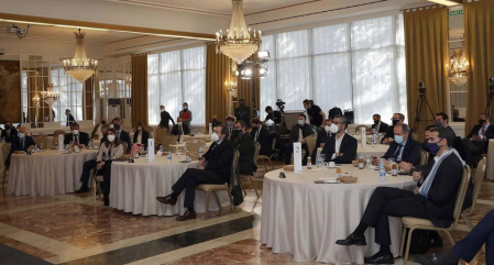 El empresario navarro Antonio Catalán, presidente de AC Hoteles by Marriott, participó en la primera cita organizada por Diario de Navarra y celebrada el 23 de marzo en el hotel Tres Reyes de Pamplona.