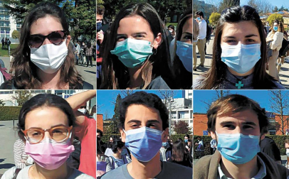 De izquierda a derecha y de arriba abajo, Aurora Barbero, Clara Martínez, Ariane Ejido, Andrea Lizarralde, Andrés Linares y Gonzalo Maortua.