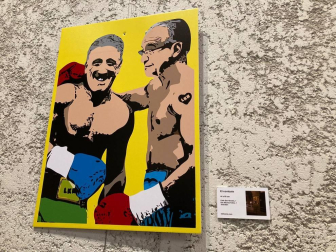 El creador ha protagonizado su primera rueda de prensa y mantiene el anonimato dos años después de comenzar su carrera como artista gráfico.
