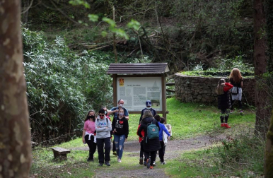 Los amantes de la naturaleza aprovecharon este Jueves Santo, 1 de abril, para visitar el Señorío de Bertiz donde se reanudaron los senderos cerrados antes por las medidas contra el coronavirus.