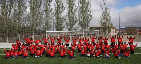 Todas las fotos de los participantes en el Campus de Semana Santa de la Fundación Osasuna en Sangüesa