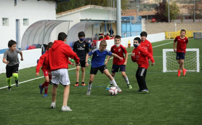 Todas las fotos de los participantes en el Campus de Semana Santa de la Fundación Osasuna en Sangüesa