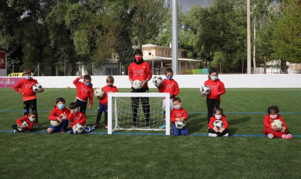 Todas las fotos de los participantes en el Campus de Semana Santa de la Fundación Osasuna en Sangüesa