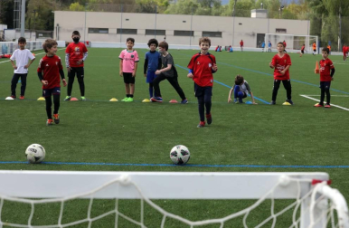Todas las fotos de los participantes en el Campus de Semana Santa de la Fundación Osasuna en Sangüesa
