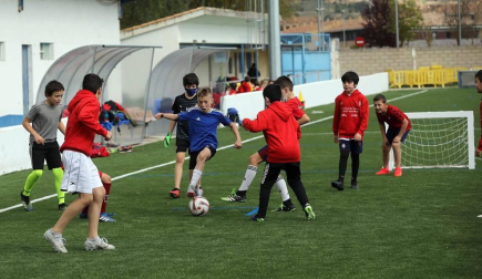 Todas las fotos de los participantes en el Campus de Semana Santa de la Fundación Osasuna en Sangüesa