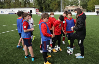 Todas las fotos de los participantes en el Campus de Semana Santa de la Fundación Osasuna en Sangüesa
