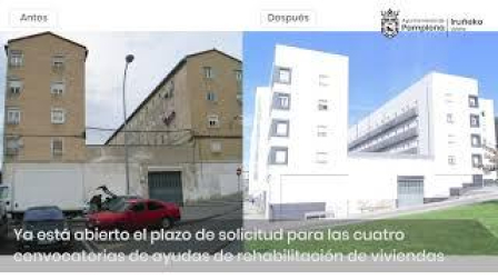 El Ayuntamiento de Pamplona destinará este año 3.375.000 euros a la rehabilitación de viviendas