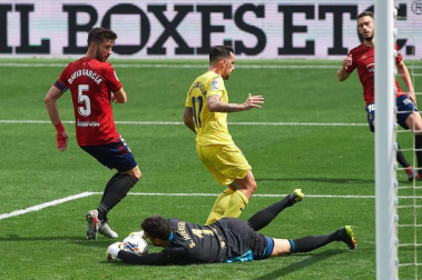 Osasuna se impuso en su visita a La Cerámica por 1-2 y puso fin a la racha del Villarreal