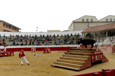 La zona media de Navarra acogió este domingo la primera exhibición de bravura de la mano de la ganadería Arriazu