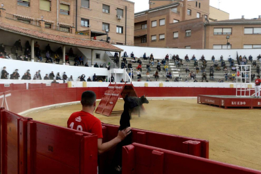 La zona media de Navarra acogió este domingo la primera exhibición de bravura de la mano de la ganadería Arriazu